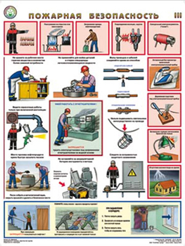 ПС44 Пожарная безопасность (бумага, А2, 3 листа) - Плакаты - Пожарная безопасность - ohrana.inoy.org